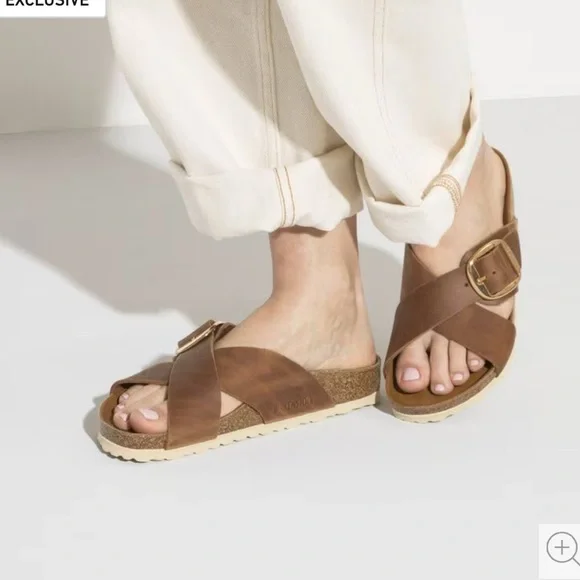 Birkenstock Siena Big Buckle Oiled Leather 🤎—Size 6-6.5 - Picture 12 of 15